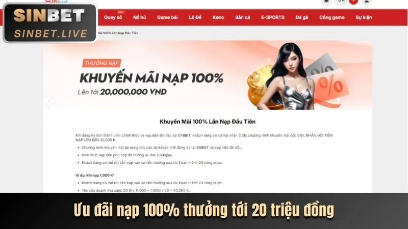 Tiền thưởng chào mừng người chơi mới